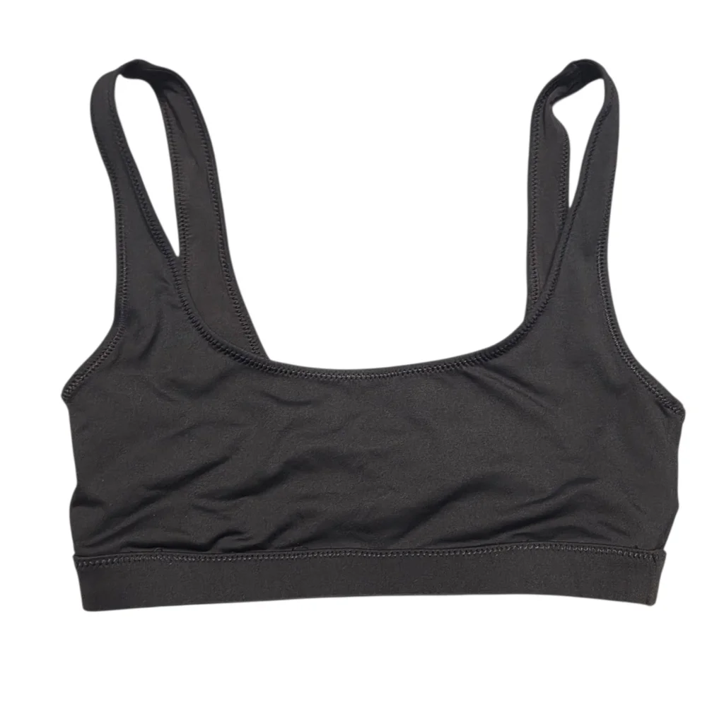 Skims Swim Tank Bikini Top Swimwear Bra Top Onyx Black Small NWOT
